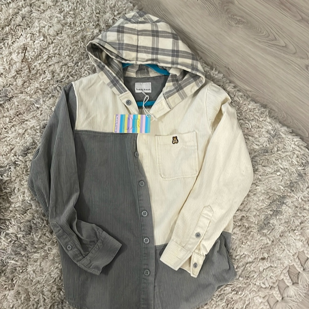 BNWT Teddy Fresh Button Up SZ XS Corduroy Shirt/Jacket